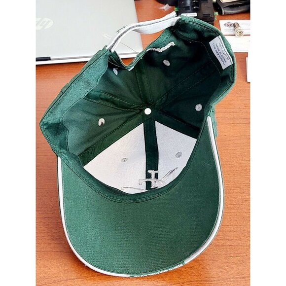 North Central Co-Op Adjustable Hat Cotton Farmer Hook & Loop Green - Picture 7 of 9